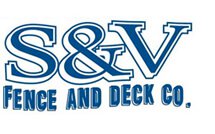 S&V Fence and Deck Company logo
